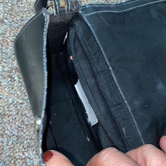 Liz Claiborne Vintage classic blk clutch purse - Picture 7 of 9